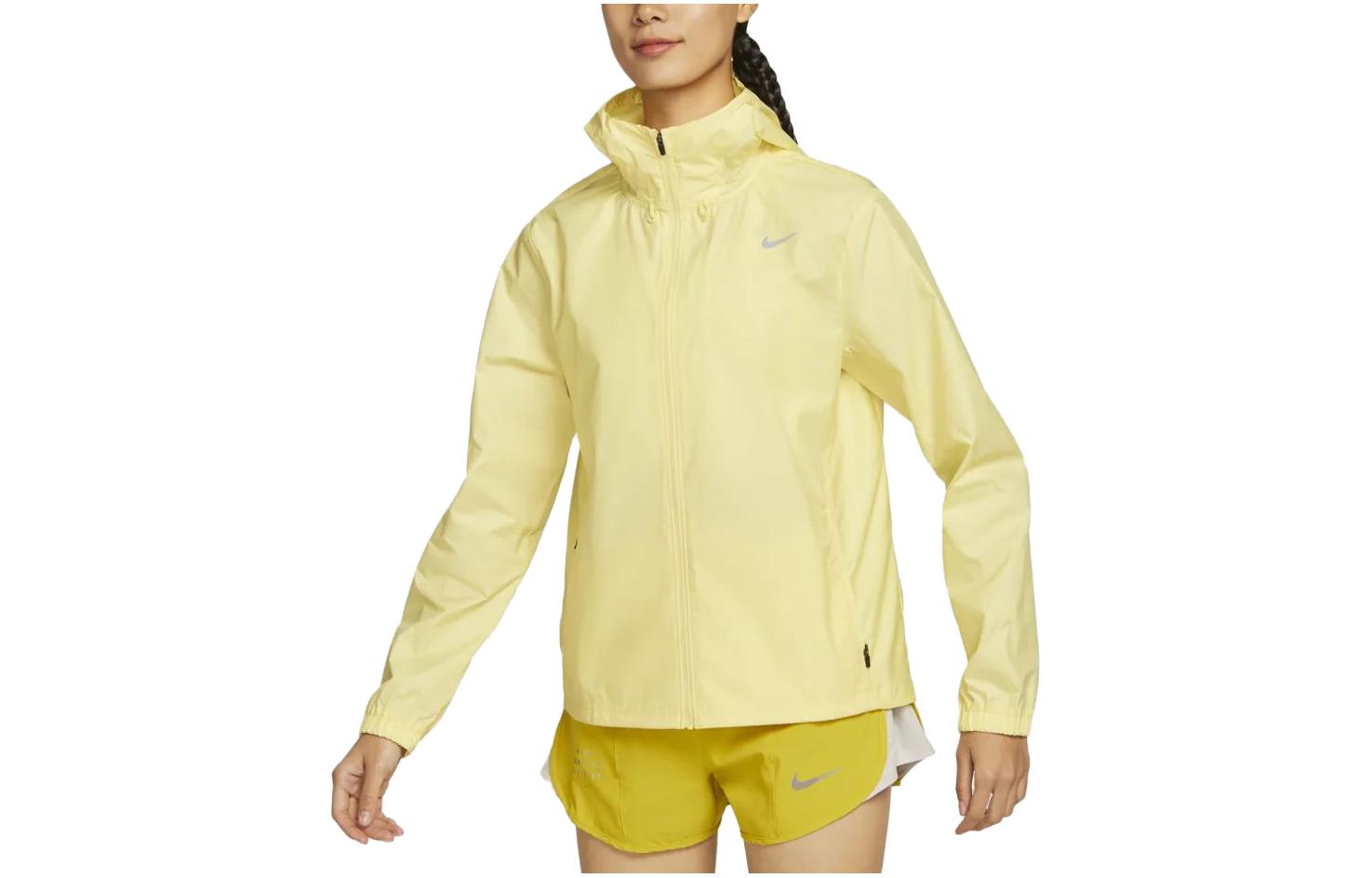 (Women) Nike Essential Yellow Solid Zip-Up Hoodie Jacket DX0319-706 圖 2