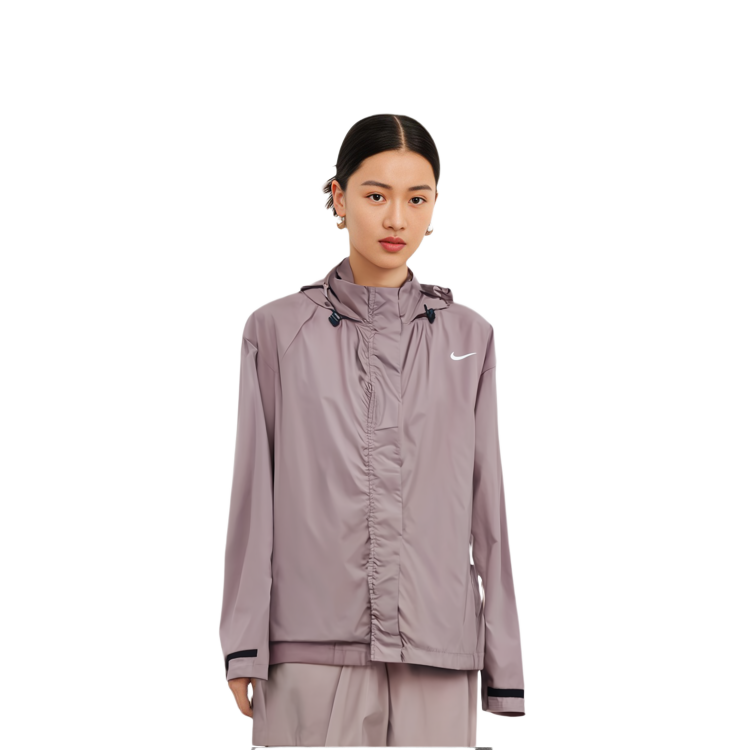 (Women) Nike Fast Full-Zip Hooded Jacket Smoke Gray Purple Red Casual Wear FB7452-208 圖 6