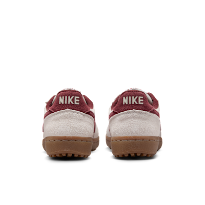 Sizing (W) Nike Field General Suede. Beige Cerah/Coklat Gelap/Merah Pasukan Mendalam IF1743-001