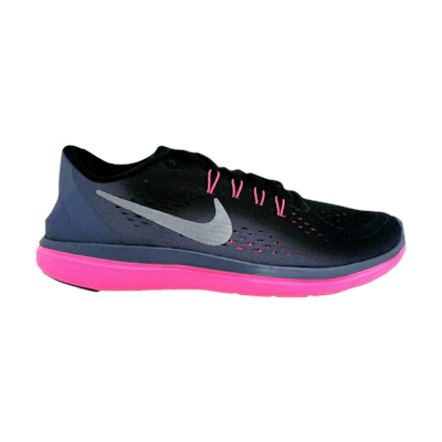 (W) Nike Flex 2017 RN 'Black Pink'