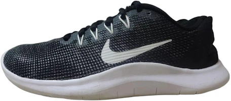 (Women) Nike Flex 2018 RN Running Shoes Black White - Comfortable & Durable AA7408-001 (Women) Nike Flex 2018 RN Running Shoes Black White - Comfortable & Durable AA7408-001