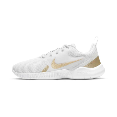 (W) Nike Flex Experience Run 10 'White Metallic Gold Star'