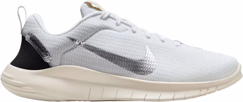 (Women) Nike Flex Experience Run 12 'White Metallic Silver' DV0746-101 (Women) Nike Flex Experience Run 12 'White Metallic Silver' DV0746-101