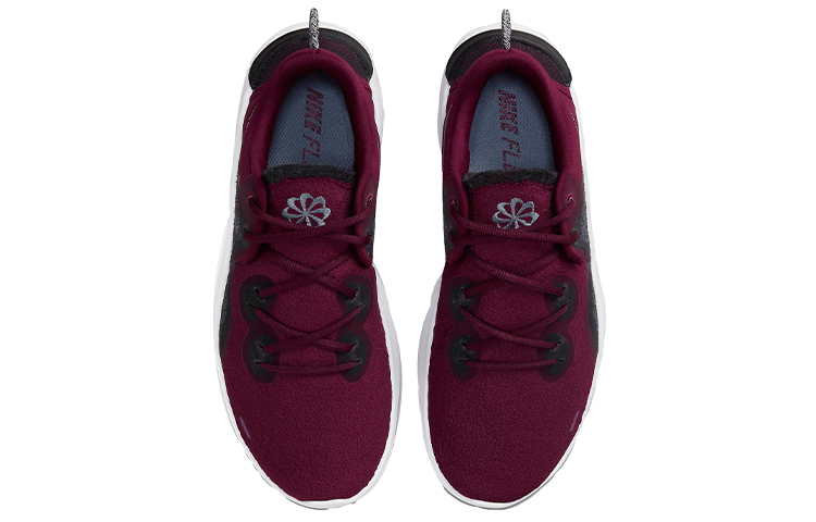 Shop (W) Nike Flex Run 2021 Low-Top Vino Intenso 'Rojo Blanco' CW3409-600