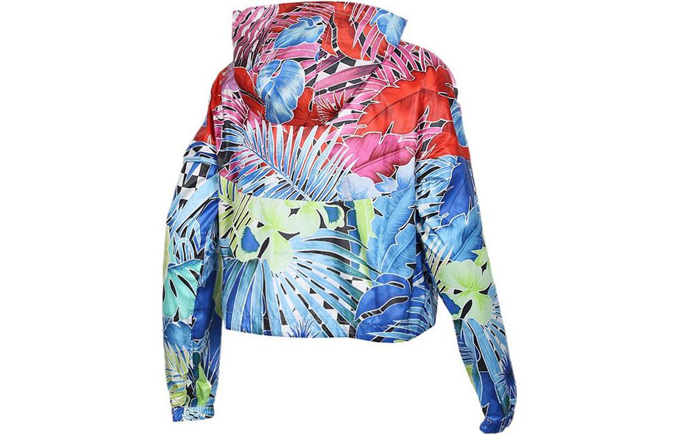 (Women) Nike Floral Print Hoodie Jacket Purple Red AT0563-686 圖 3