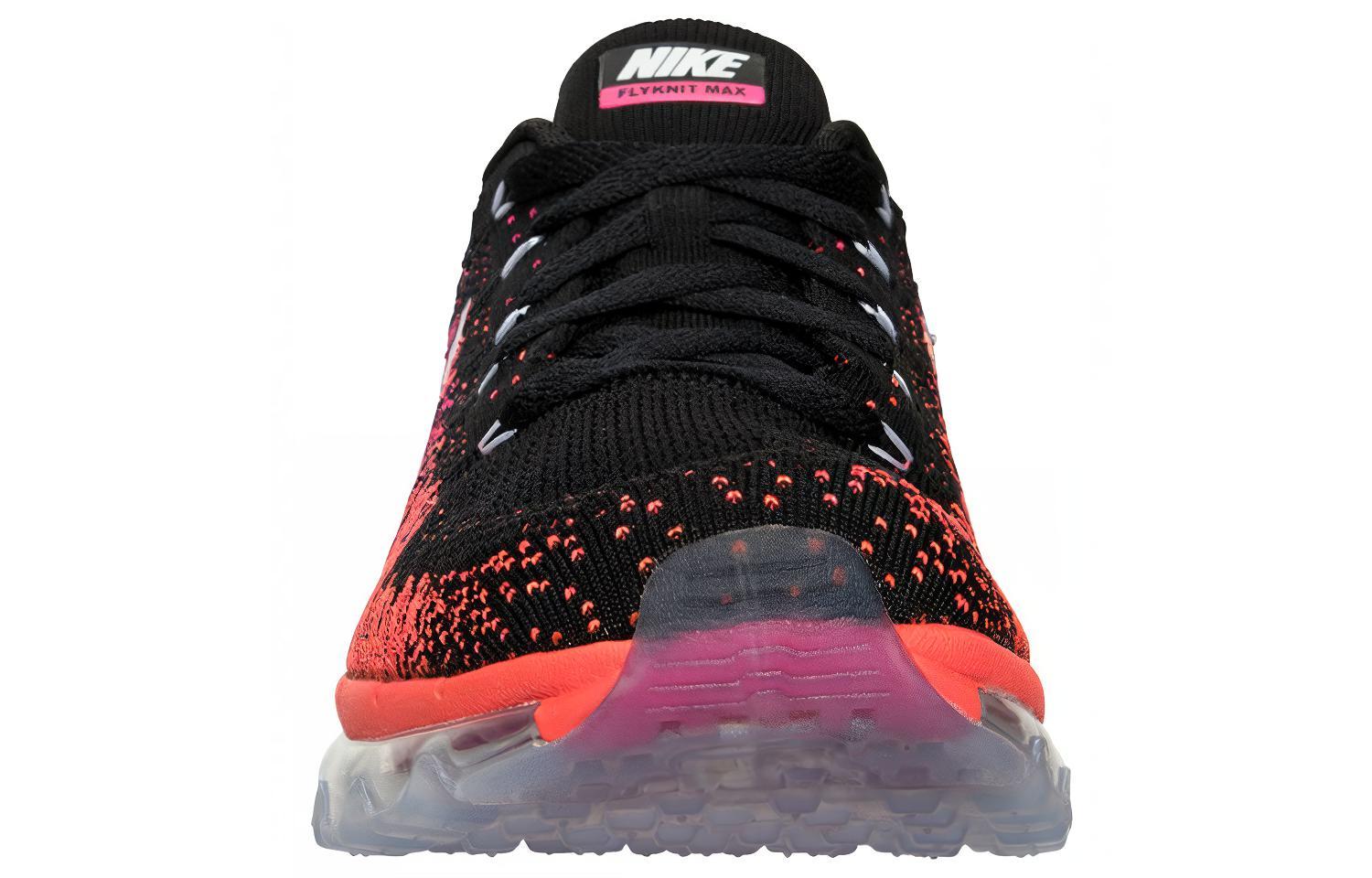 Lookbook 耐吉Air Max Flyknit低帮跑步鞋 女款 紅黑