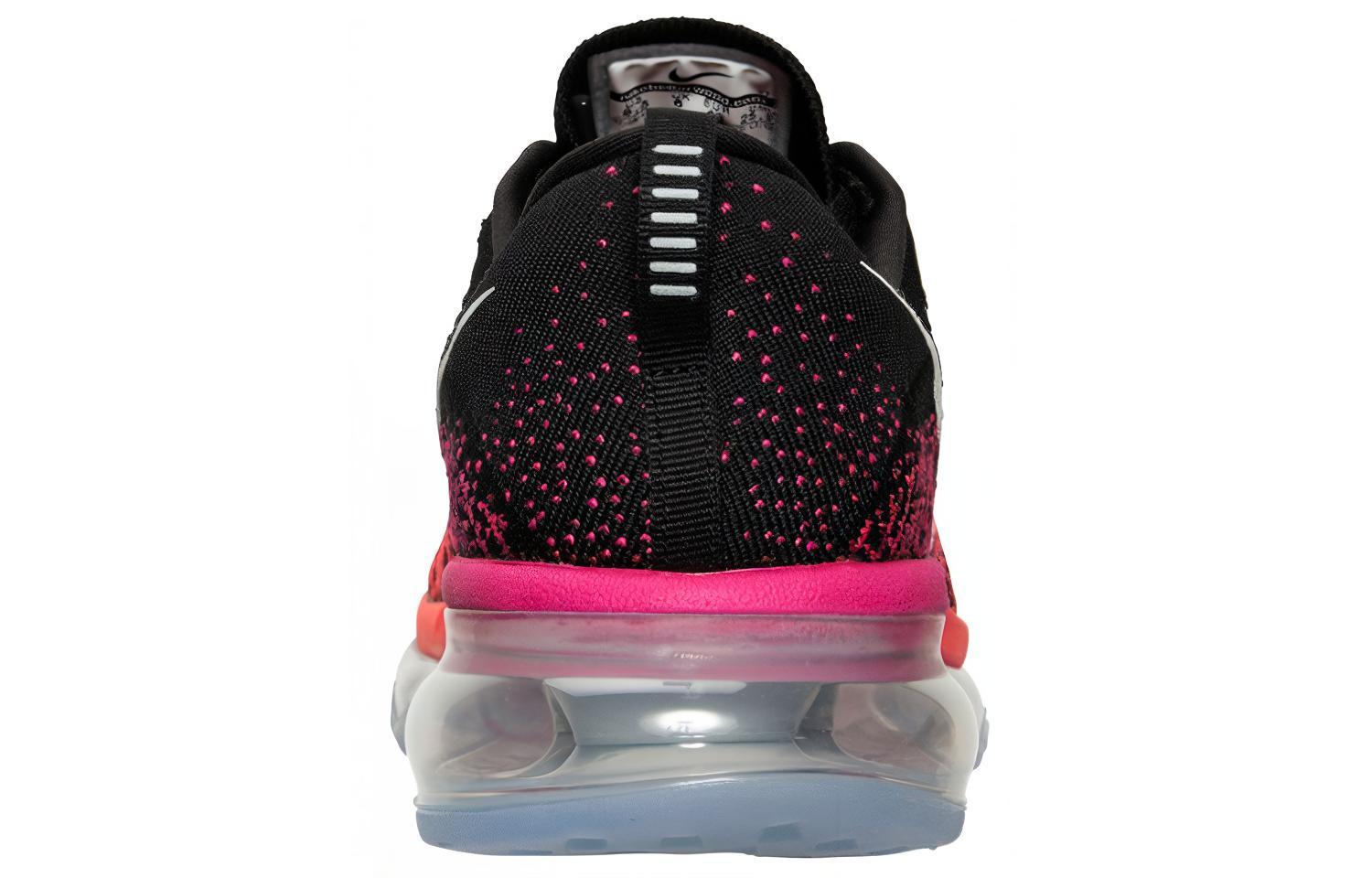 Shop 耐吉Air Max Flyknit低帮跑步鞋 女款 紅黑