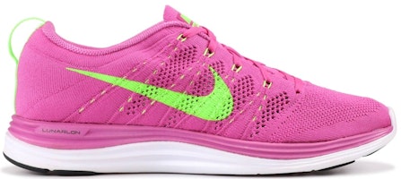 (Women) Nike Flyknit Lunar 1 'Club Pink Electric Green' 554888-631 (Women) Nike Flyknit Lunar 1 'Club Pink Electric Green' 554888-631