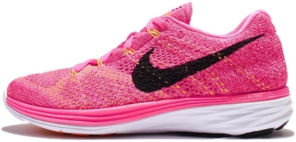 (Women) Nike Flyknit Lunar 3 'Pink Blast' 698182-603 (Women) Nike Flyknit Lunar 3 'Pink Blast' 698182-603