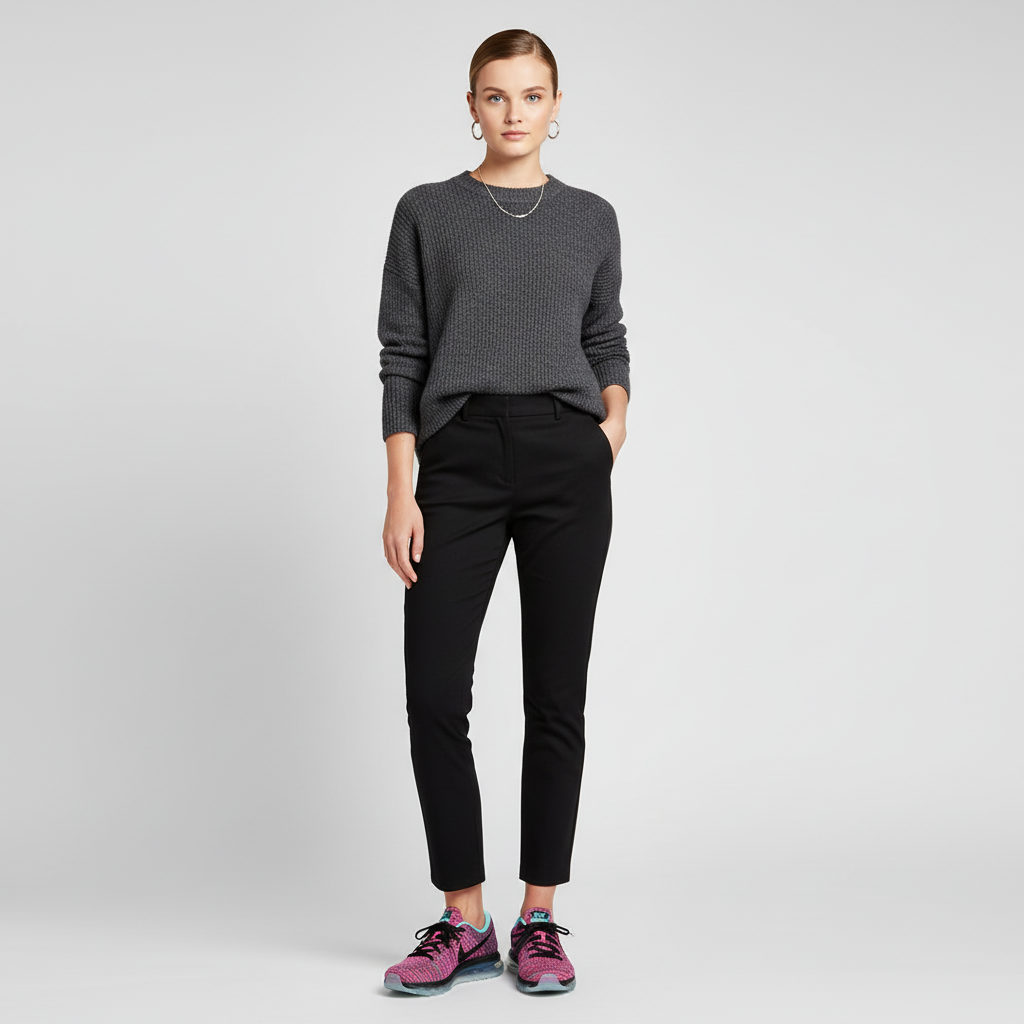 Lookbook （女款）Nike Flyknit Max '黑色海水藍' 620659-009