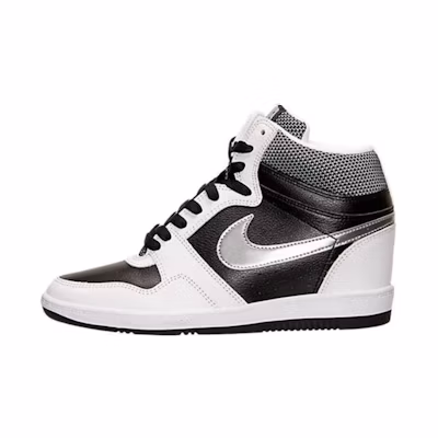 (W) Nike Force Sky High 'Black Metallic Silver'