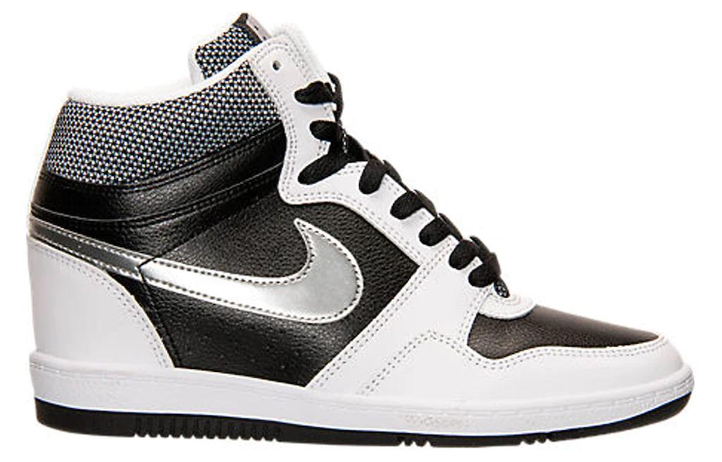 (W) Nike Force Sky High 'Black Metallic Silver' 圖 2