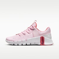 (Women) Nike Free Metcon 5 Training Shoes Pink Foam/Adobe/Platinum Tint/Dark Team Red DV3950-603 (Women) Nike Free Metcon 5 Training Shoes Pink Foam/Adobe/Platinum Tint/Dark Team Red DV3950-603