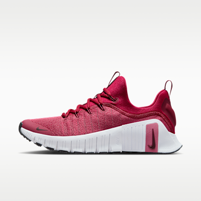(Women) Nike Free Metcon 6 Training Shoes Sweet Beat/Noble Red/Burgundy Crush FJ7126-608
