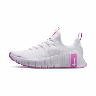 (W) Nike Free Metcon 6 Training Shoes White/Playful Pink