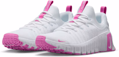 Details for (W) Nike Free Metcon 6 Zapatillas de Entrenamiento Blanco/Rosa Divertido FJ7126-109