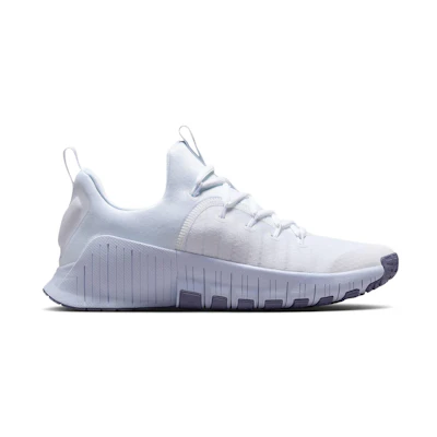 (W) Nike Free Metcon 6 White/Half Blue/Metallic Silver