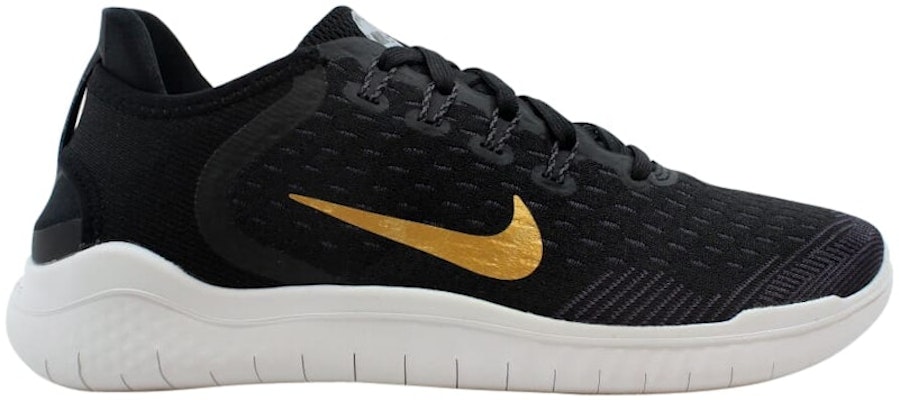 Nike free rn black and gold shop