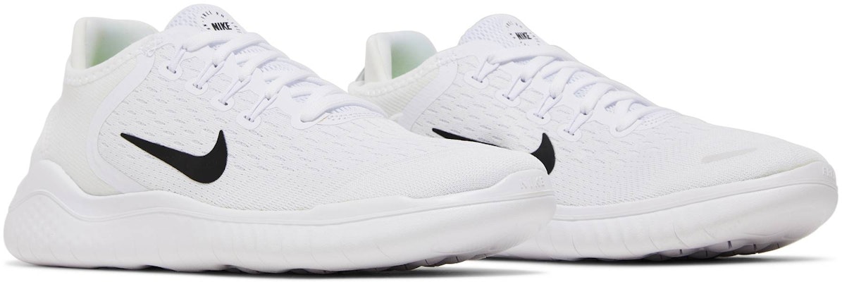 Women Nike Free RN 2018 White Black 942837 100 942837 100