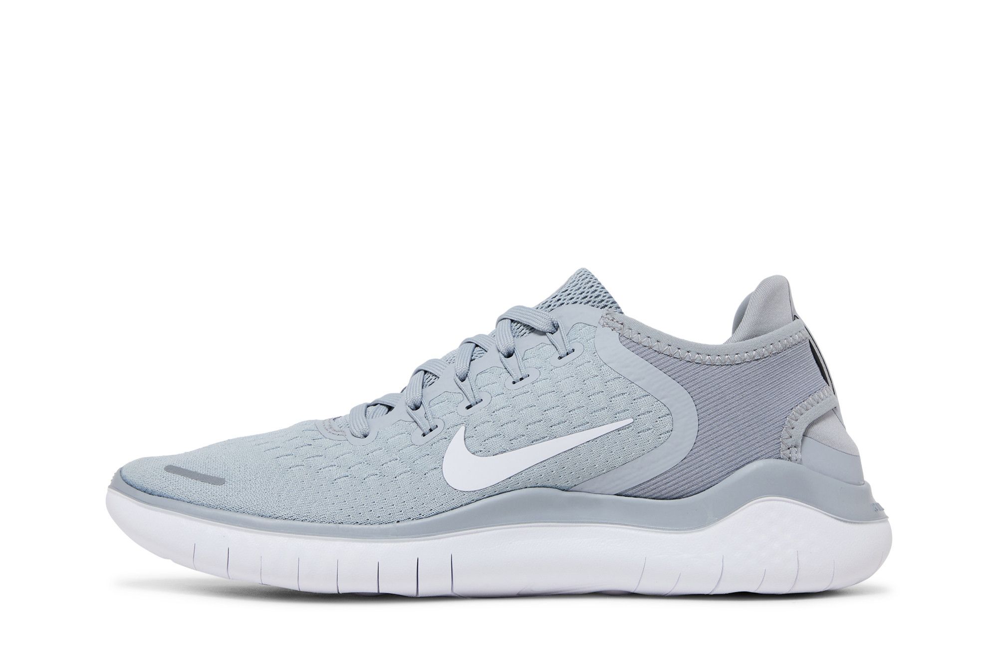 Lookbook (W) Nike Free RN 2018 'Wolf Grey' Lelaki Kasut Lari Kelabu. 942837-003