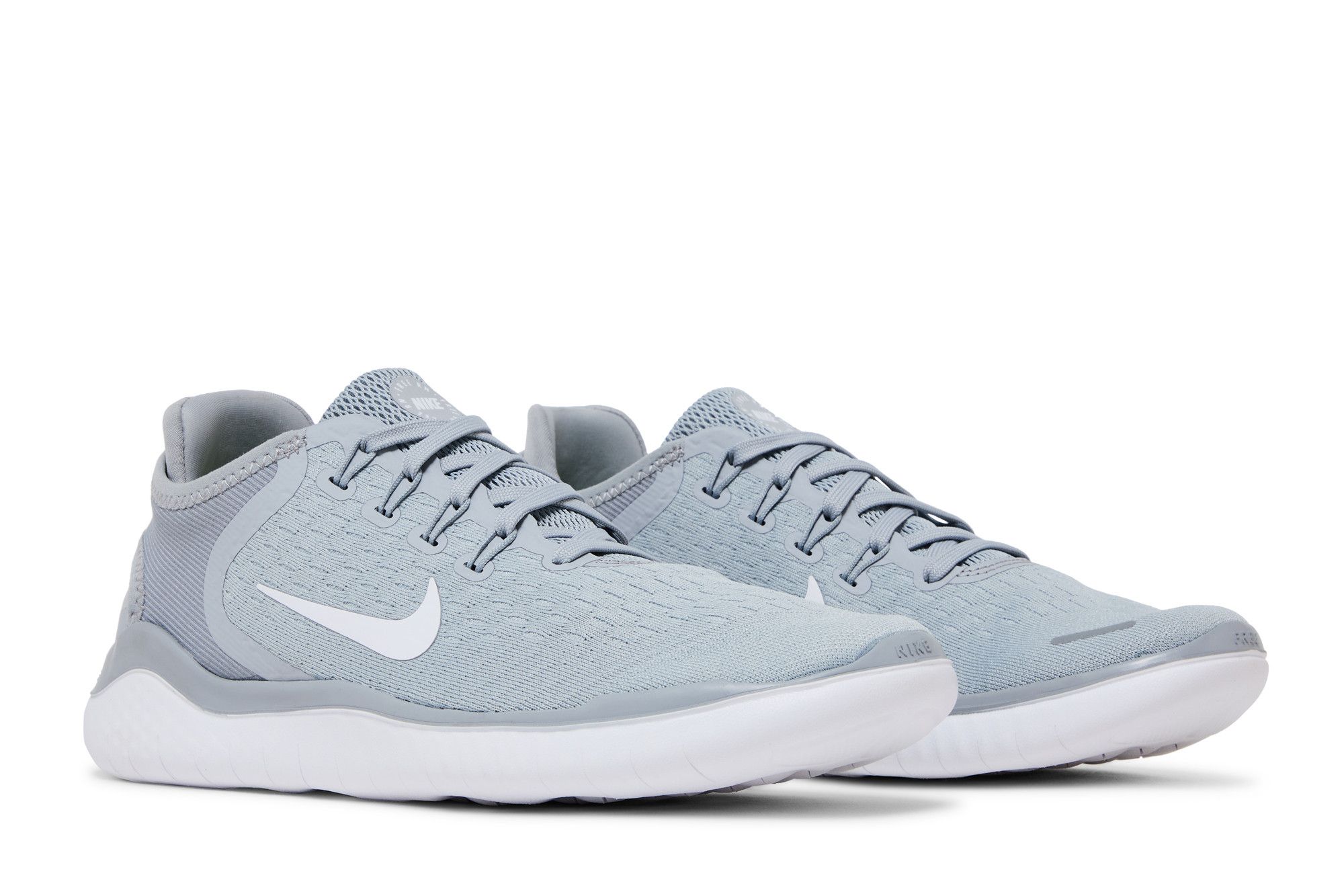 Cheap (W) Nike Free RN 2018 'Wolf Grey' Lelaki Kasut Lari Kelabu. 942837-003