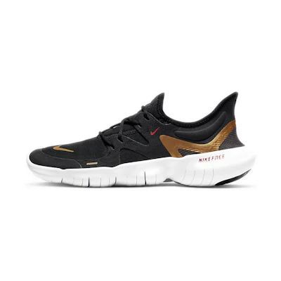 (W) Nike Free RN 5.0 'Black Metallic Gold'