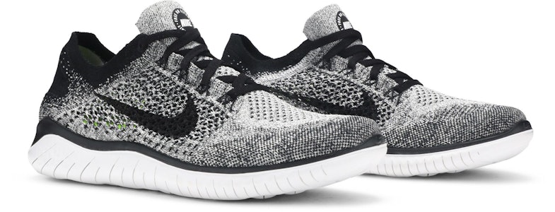 (W) 나이키 프리 RN 플라이니트 2018 '화이트 블랙' 942839-101 2