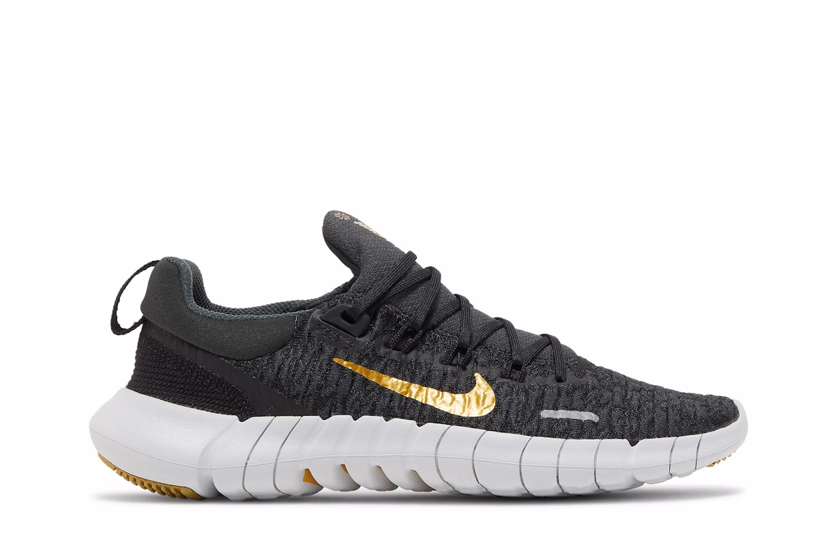 (Women) Nike Free Run 5.0 Next Nature 'Dark Smoke Grey Metallic Gold Coin' CZ1891-005