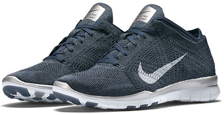 (Women) Nike Free TR5 Flyknit 'Metallic Deep Blue' 804534-400 Order (Women) Nike Free TR5 Flyknit 'Metallic Deep Blue' 804534-400
