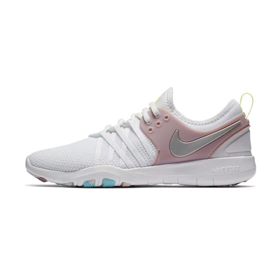 (W) Nike Free TR 7 'White Metallic Silver Elemental Rose'