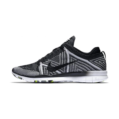 (W) Nike Free TR Flyknit 'Black White'