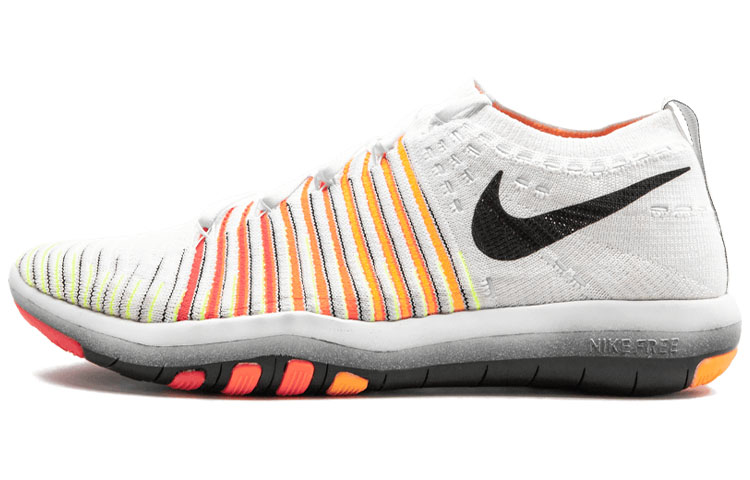 (Women) Nike Free Transform Flyknit 'White Orange' 833410-100