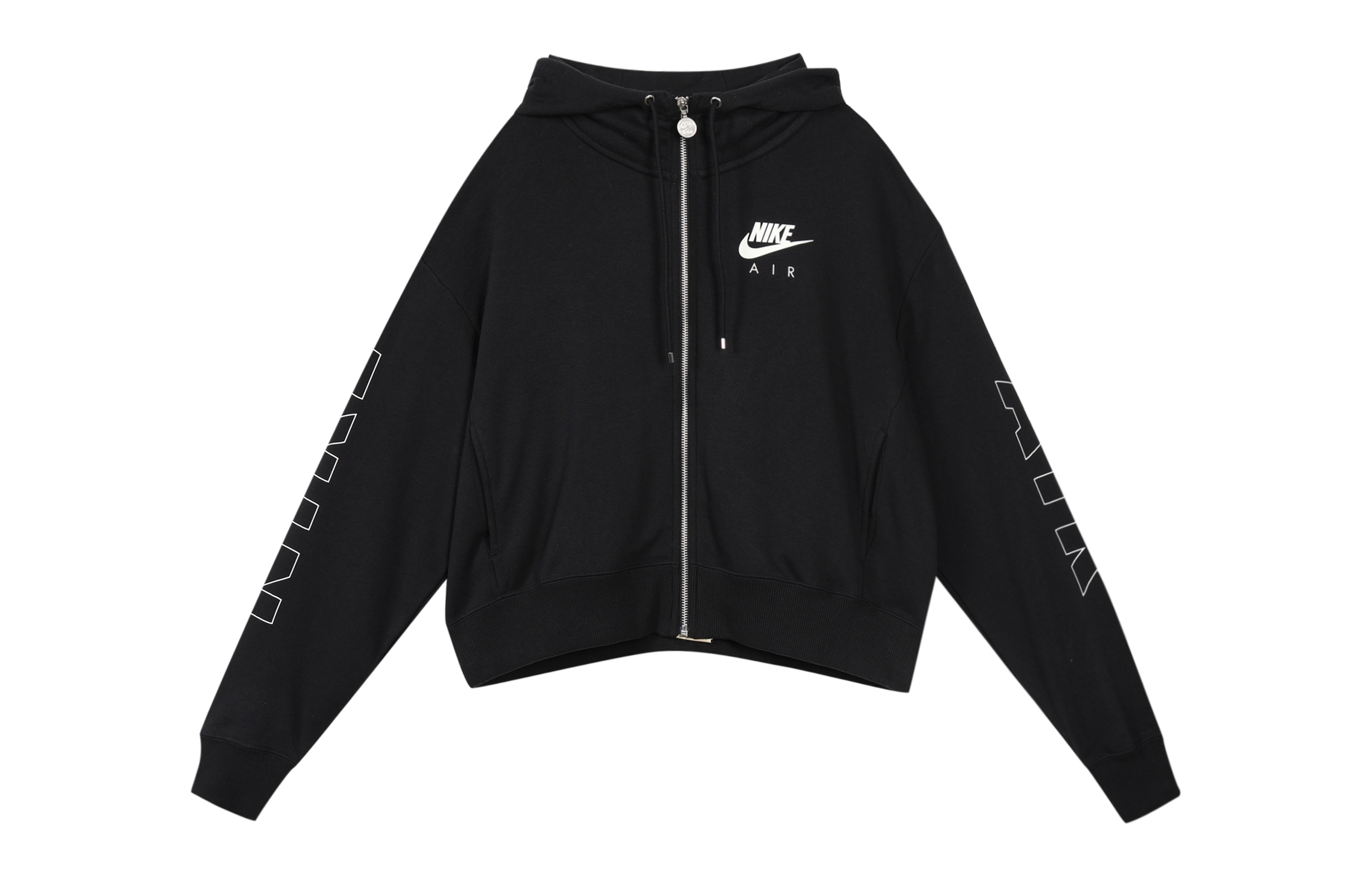 (Women) Nike Full-Zip Knit Hoodie Jacket Black CJ3043-010