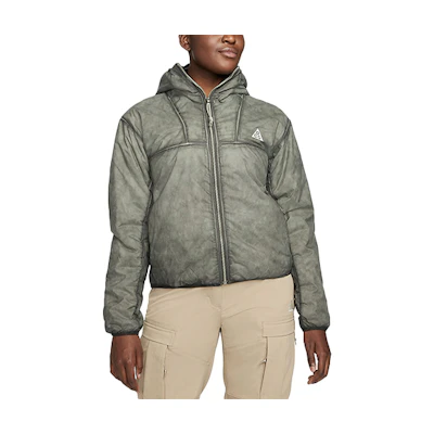 (Women) Nike Full-Zip Packable Puffer Jacket Light Army Green DJ1262-321