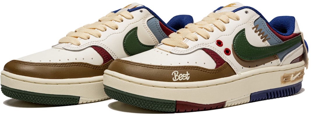 (W) Nike Gamma Force 'Retro Mocha Hijau Biru Merah' DX9176-102-450617 Lookbook (W) Nike Gamma Force 'Retro Mocha Hijau Biru Merah' DX9176-102-450617