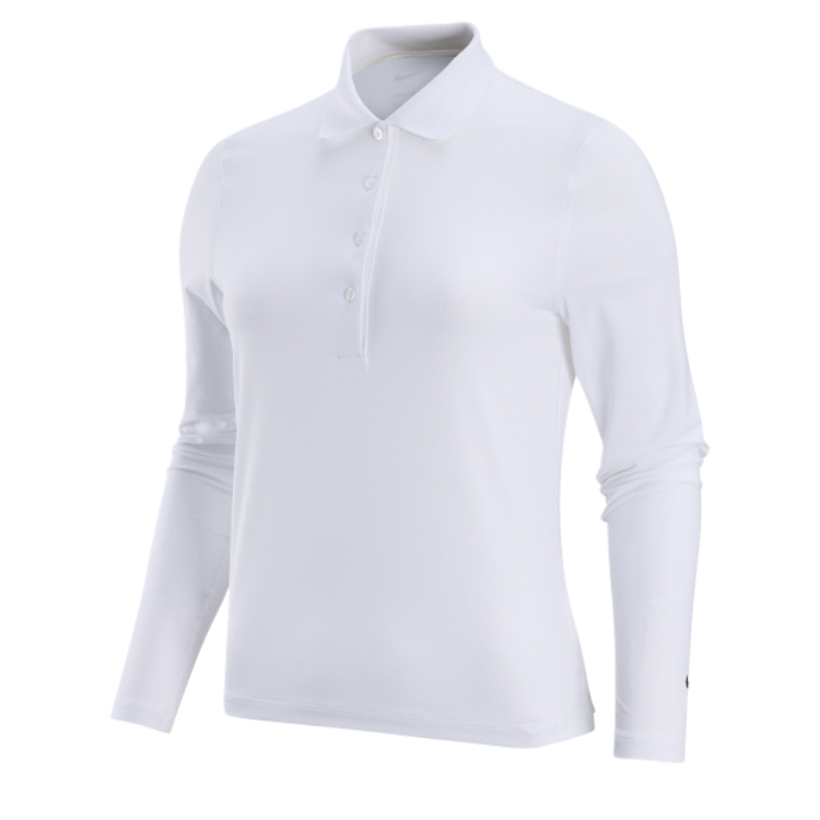 (Women) Nike Golf Club Dri-Fit Long Sleeve Polo Golf Shirt IH0504-100