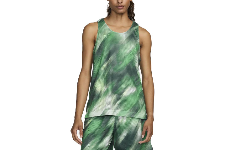 (Women) Nike Gradient Design Breathable Sleeveless Basketball Tank Top Women Green FN8537-361