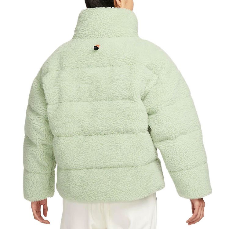 (Women) Nike Green Embroidered Logo High-Neck Zip-Up Jacket DV6676-343 圖 6