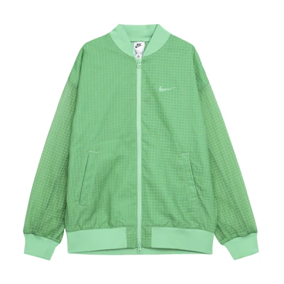 (Women) Nike Green Windbreaker Bomber Jacket DV7973-363