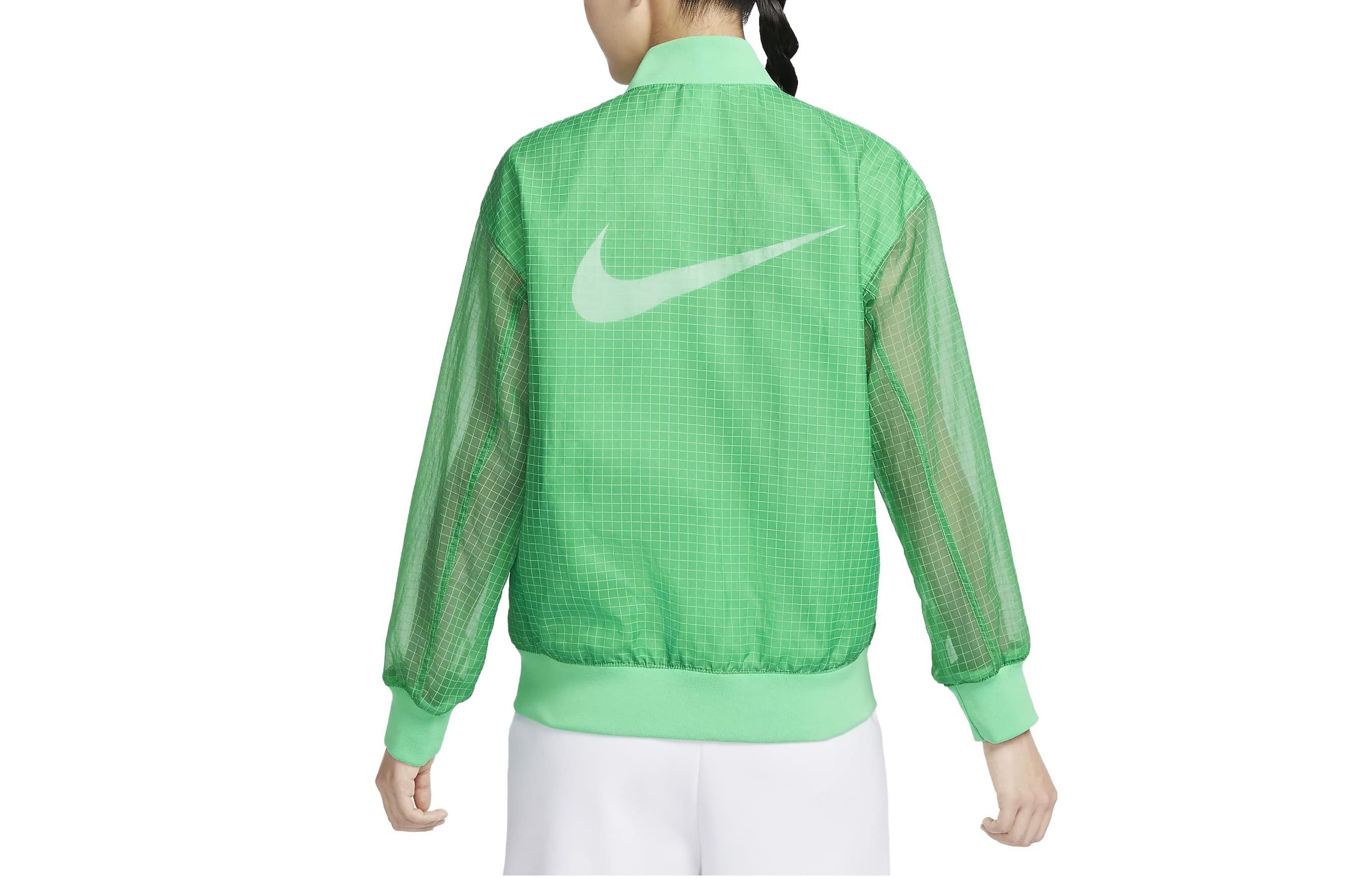 Lookbook (Women) Nike Green Windbreaker Bomber Jacket DV7973-363