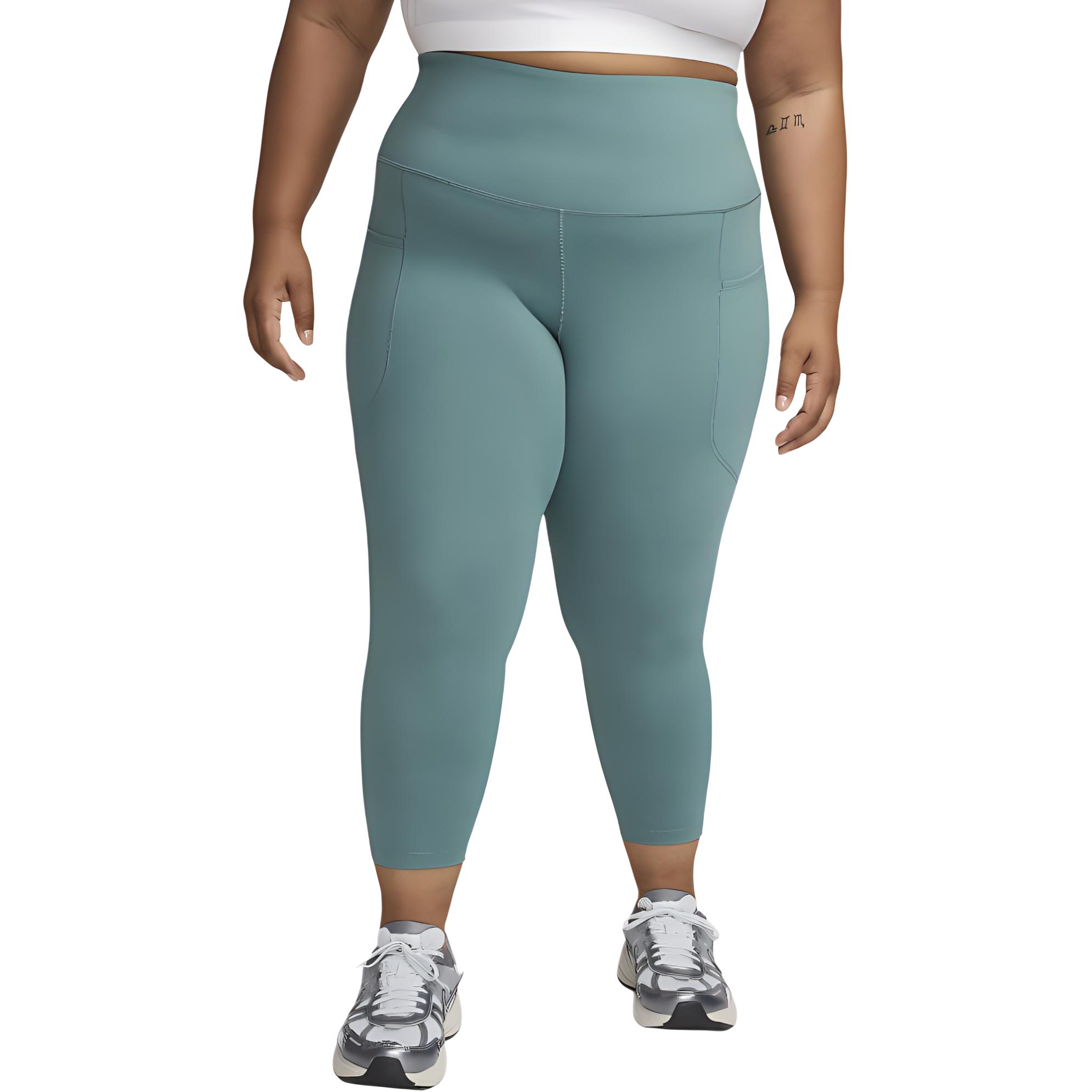 (Women) Nike High-Waist Sweat-Wicking Leggings Double Coast/Black FN3243-361