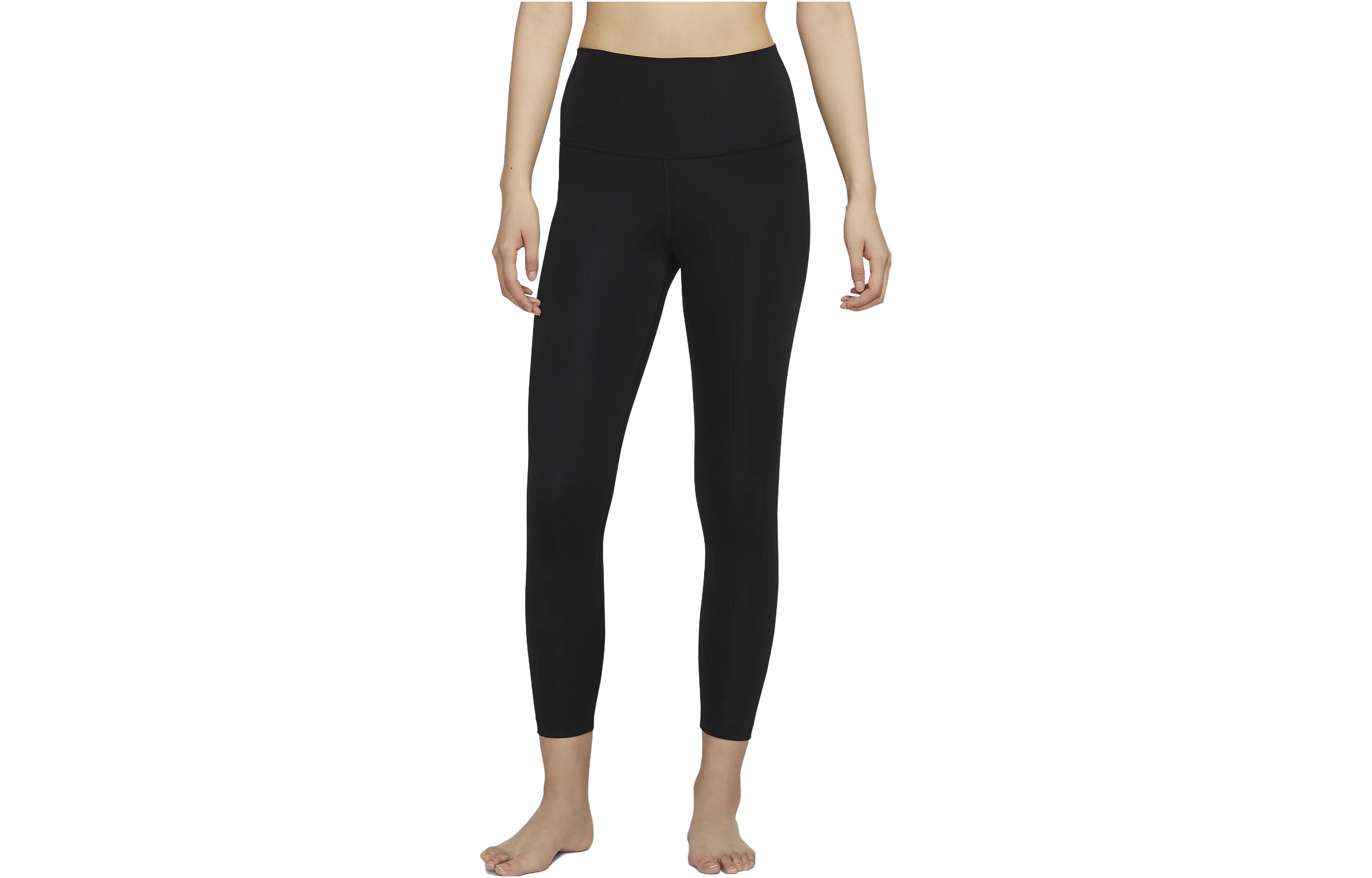(Women) Nike High-Waist Yoga Crop Pants Black with Minimal Logo CU5294-010