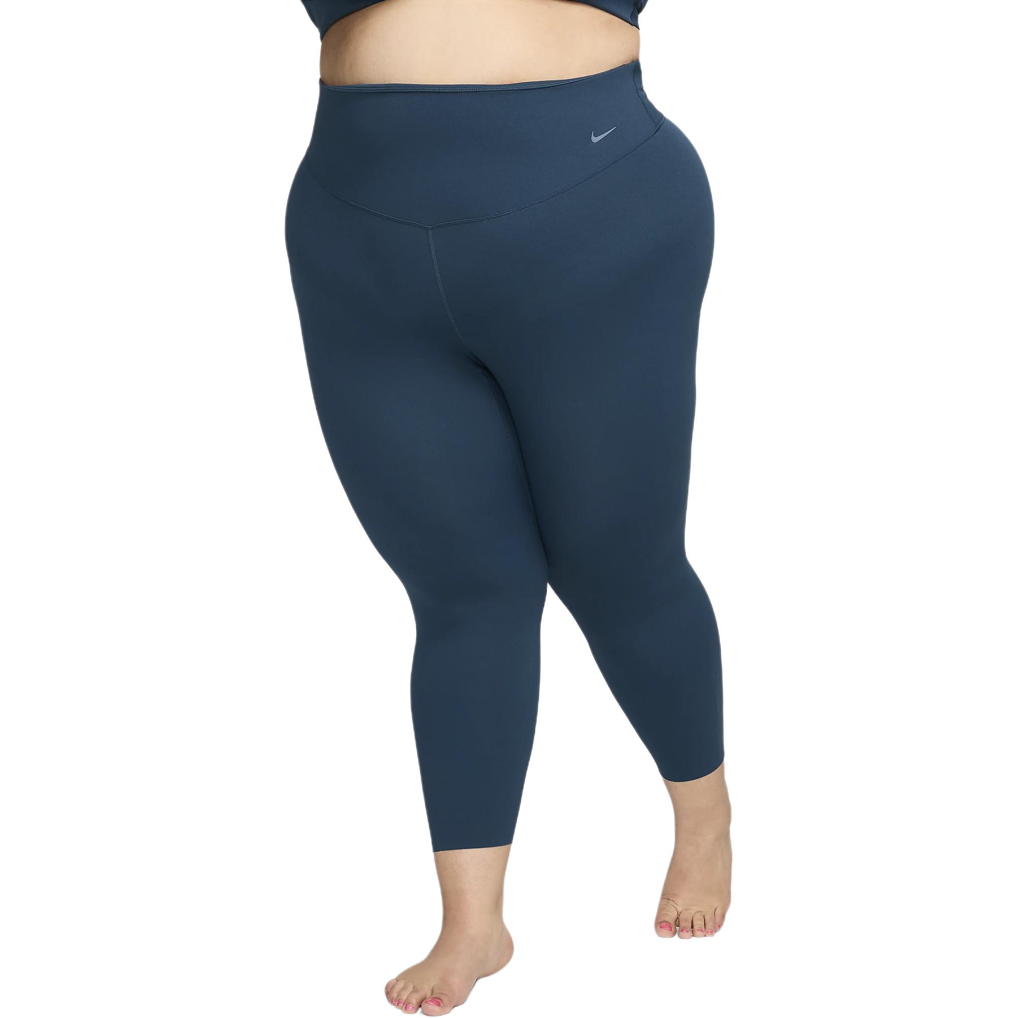 (Women) Nike High-Waisted Gentle-Support Breathable Navy Blue Sports Pants DV4911-478