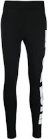 (Women) Nike High-Waisted Logo Leggings Black CZ8534-010 (Women) Nike High-Waisted Logo Leggings Black CZ8534-010