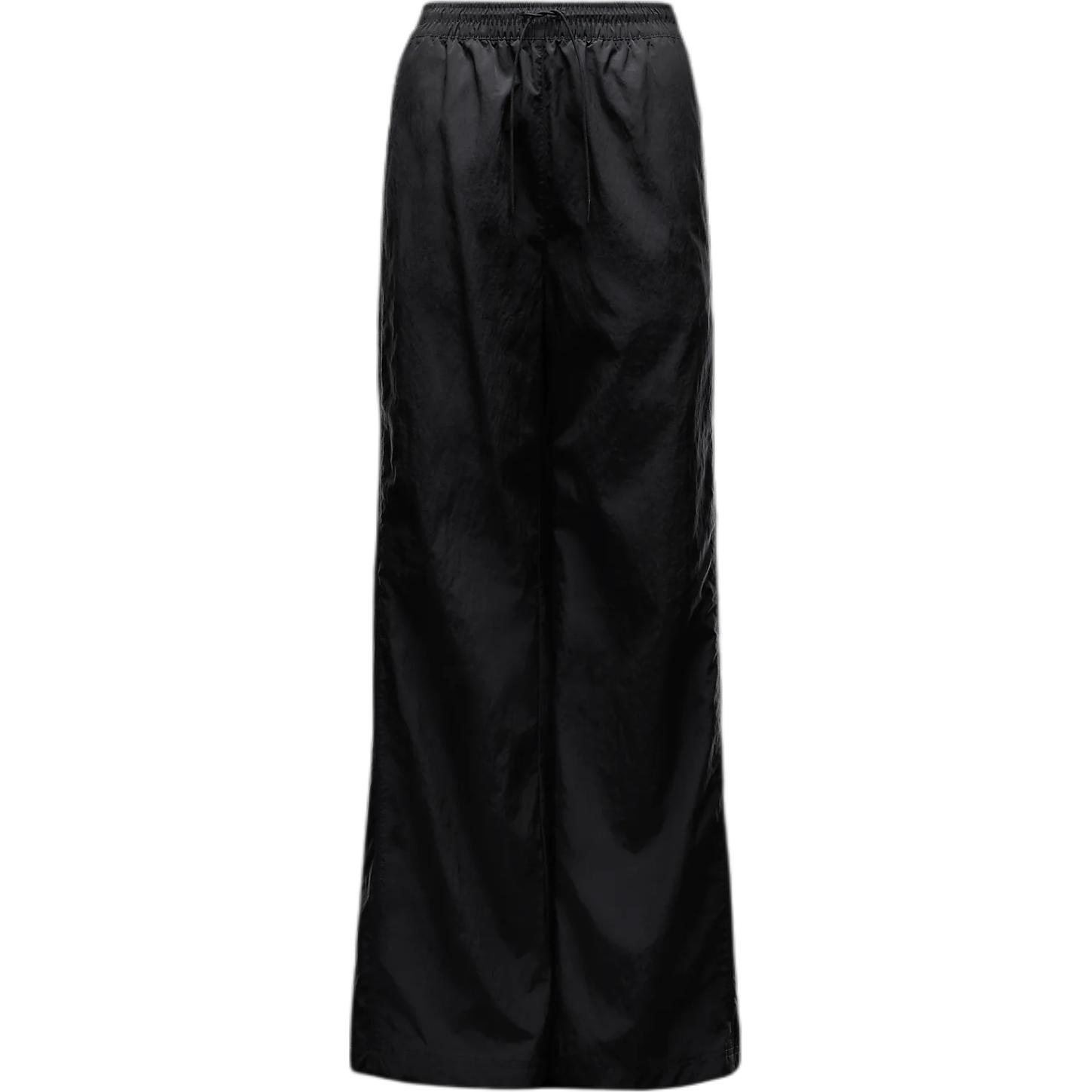 (Women) Nike High-Waisted Woven Open-Hem Pants Black Casual裤 FV7655-010
