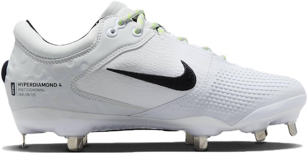 (W) Nike Hyperdiamond 4 Elite 'Blanco Negro Volt' CZ5917-103 Order (W) Nike Hyperdiamond 4 Elite 'Blanco Negro Volt' CZ5917-103
