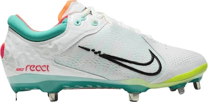 (Women) Nike Hyperdiamond 4 Elite 'White Turbo Green' CZ5917-107 (Women) Nike Hyperdiamond 4 Elite 'White Turbo Green' CZ5917-107