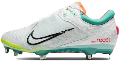 (Women) Nike Hyperdiamond 4 Elite 'White Turbo Green' CZ5917-107 (Women) Nike Hyperdiamond 4 Elite 'White Turbo Green' CZ5917-107