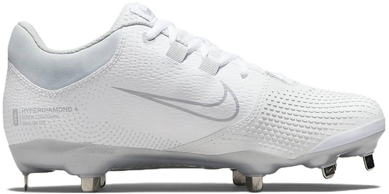 (Women) Nike Hyperdiamond 4 Pro 'White Pure Platinum' CZ5920-100 Order (Women) Nike Hyperdiamond 4 Pro 'White Pure Platinum' CZ5920-100