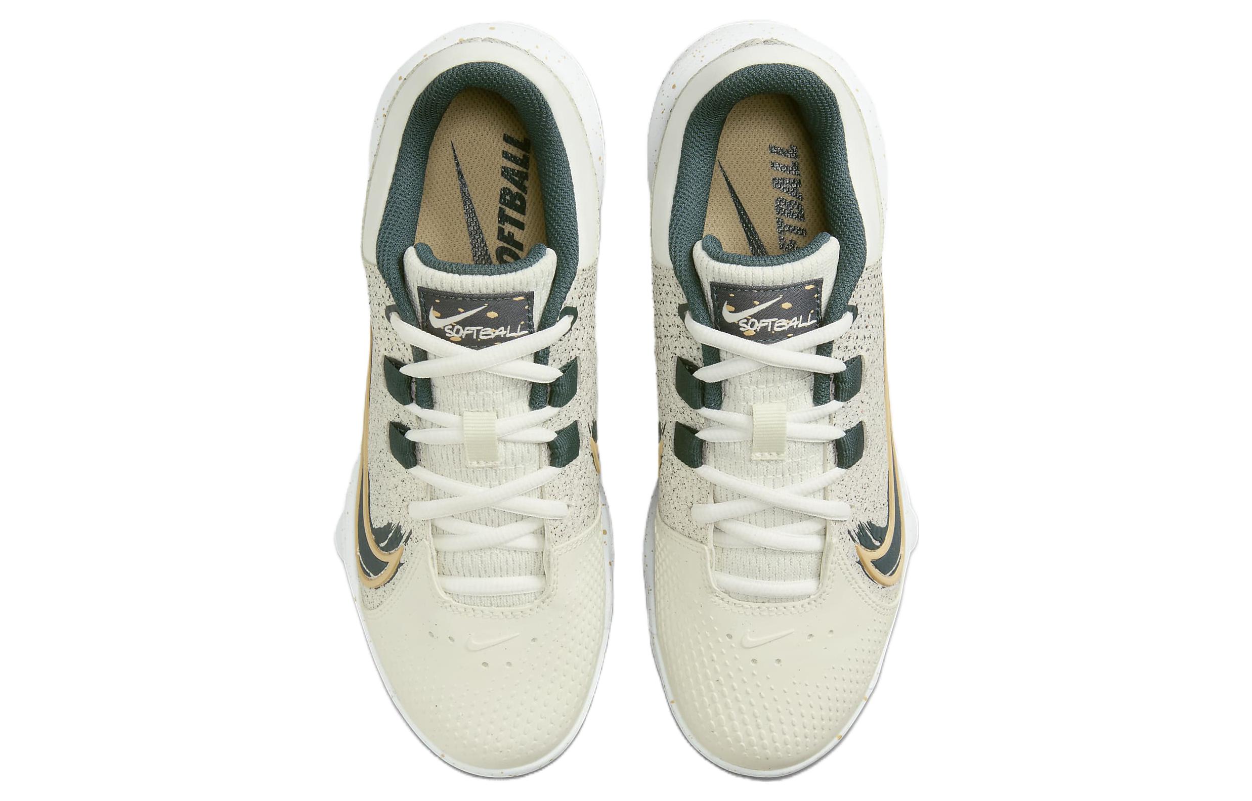 Shop Nike Hyperdiamond 4 舒適防滑耐磨低筒訓練鞋 女款 米白色